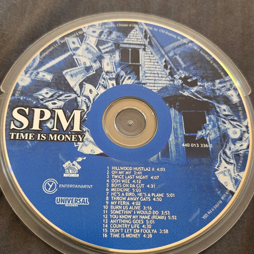 Vtg 2000 South Park Mexican SPM TIME IS MONEY CD CHICANO RAP HIP HOP
